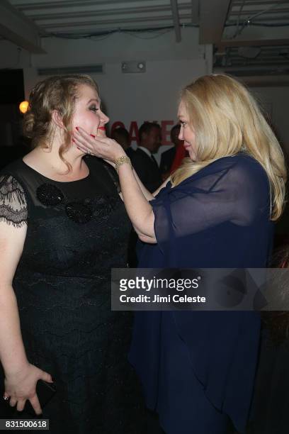 Danielle MacDonald and Cathy Moriarty attend the after party for the New York premiere of "Pattii Cake$" at Metrograph on August 14, 2017 in New York...