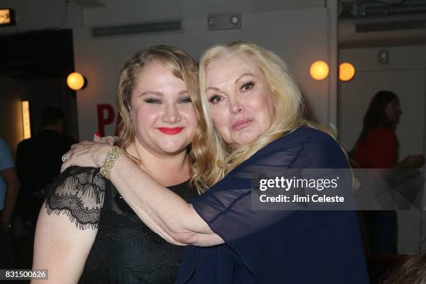 Danielle MacDonald and Cathy Moriarty attend the after party for the New York premiere of "Pattii Cake$" at Metrograph on August 14, 2017 in New York...