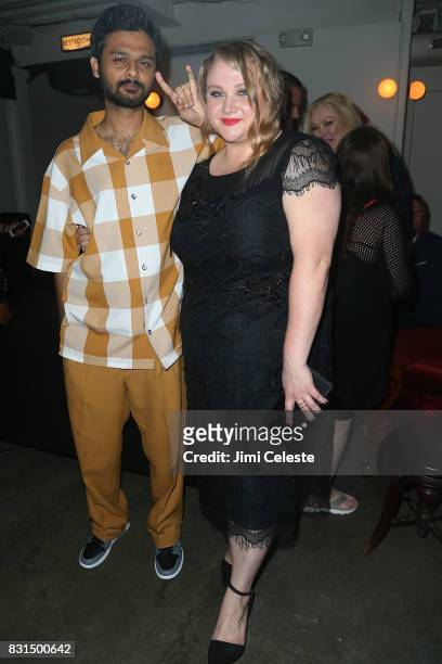 Siddharth Dhananjay and Danielle MacDonald attend the after party for the New York premiere of "Pattii Cake$" at Metrograph on August 14, 2017 in New...