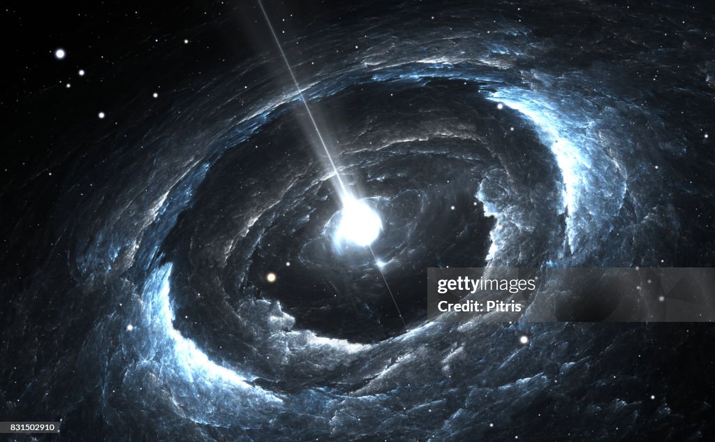 Highly magnetized rotating neutron star