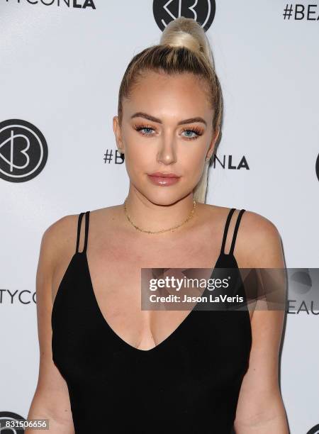 Anastasia "Stassie" Karanikolaou attends the 5th annual Beautycon festival at Los Angeles Convention Center on August 13, 2017 in Los Angeles,...