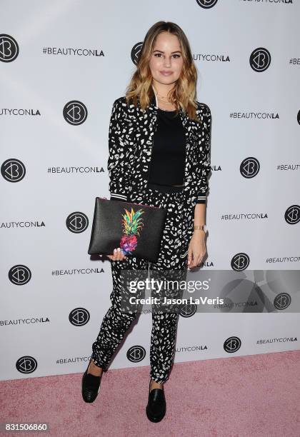 Actress Debby Ryan attends the 5th annual Beautycon festival at Los Angeles Convention Center on August 13, 2017 in Los Angeles, California.