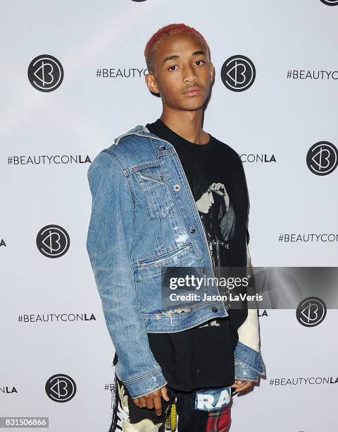 Jaden Smith attends the 5th annual Beautycon festival at Los Angeles Convention Center on August 13, 2017 in Los Angeles, California.