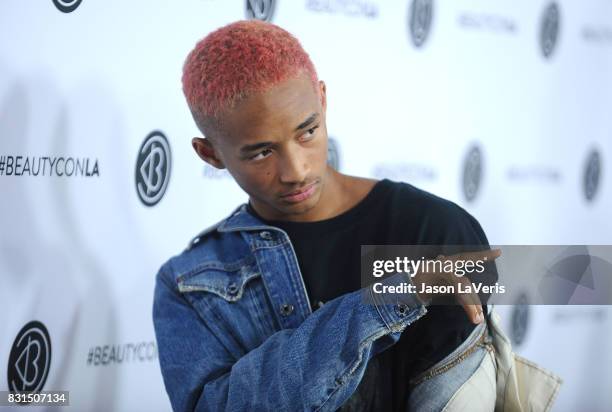 Jaden Smith attends the 5th annual Beautycon festival at Los Angeles Convention Center on August 13, 2017 in Los Angeles, California.