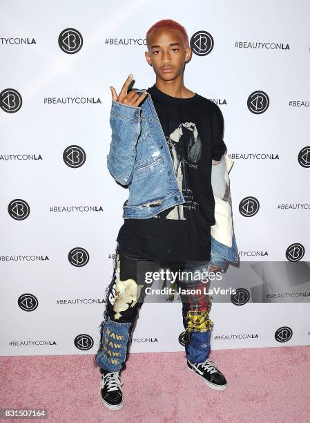 Jaden Smith attends the 5th annual Beautycon festival at Los Angeles Convention Center on August 13, 2017 in Los Angeles, California.