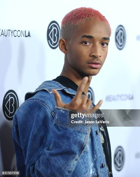 Jaden Smith attends the 5th annual Beautycon festival at Los Angeles Convention Center on August 13, 2017 in Los Angeles, California.