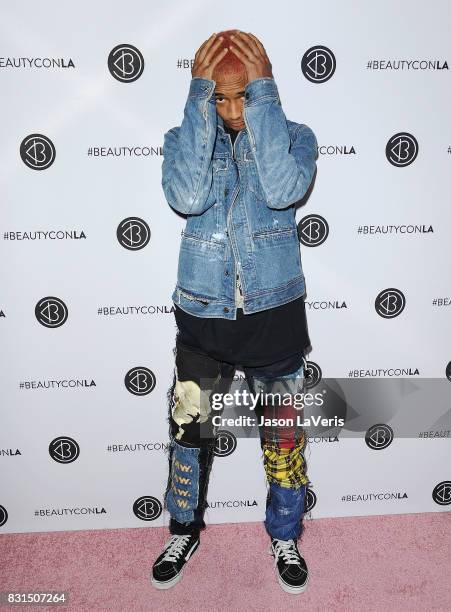 Jaden Smith attends the 5th annual Beautycon festival at Los Angeles Convention Center on August 13, 2017 in Los Angeles, California.