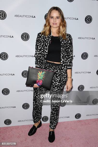 Actress Debby Ryan attends the 5th annual Beautycon festival at Los Angeles Convention Center on August 13, 2017 in Los Angeles, California.