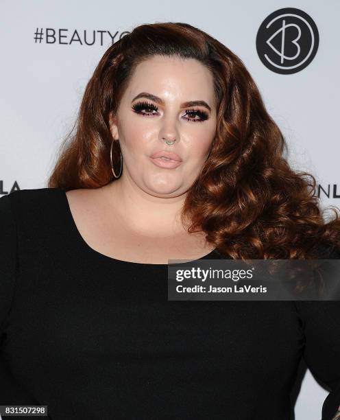 Model Tess Holliday attends the 5th annual Beautycon festival at Los Angeles Convention Center on August 13, 2017 in Los Angeles, California.