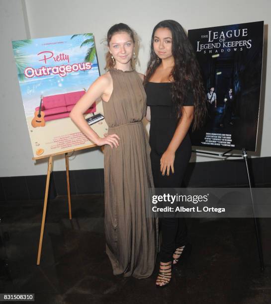 Actresses Isabella Blake-Thomas and Laura Krystine attend the Screening Of "Pretty Outrageous" And "The League Of Legend Keepers" held at ArcLight...