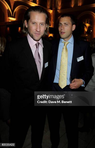 Jake Parkinson Smith and Oliver Bower attend the launch party for the Evening Standard:1000 Most Influential People In London list, at the Wallace...