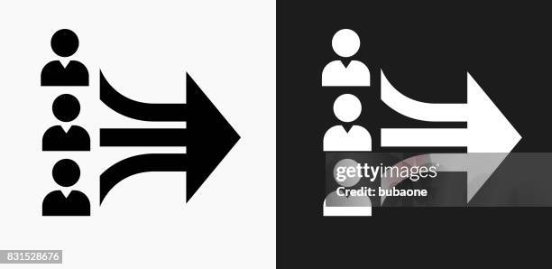 networking icon on black and white vector backgrounds - multiple paths stock illustrations