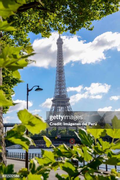 paris - pont de bir-hakeim with eiffel tower - imágenes stock pictures, royalty-free photos & images