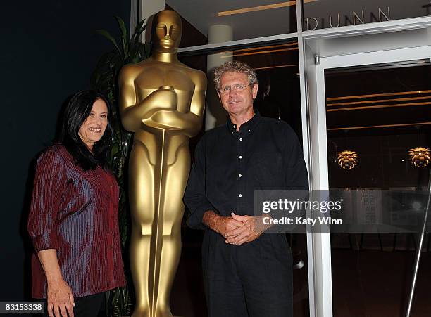 Producer Barbara Kopple and cinematographer Hart Perry attend AMPAS' Screening Of "Days Of Waiting" & "American Dream" on October 6, 2008 in...