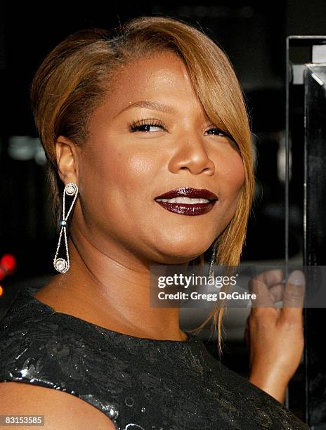 Actress Queen Latifah arrives at the Los Angeles Premiere of "The Secret Life Of Bees" at The Academy of Motion Arts & Sciences on October 6, 2008 in...