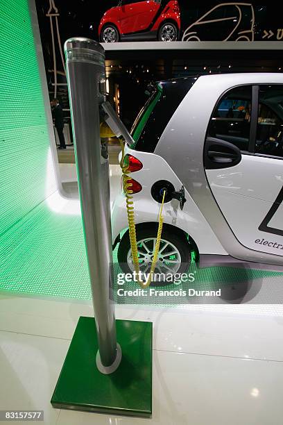 Smart electric car is presented at the Paris Motor Show on October 6, 2008 in Paris, France.