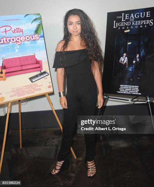 Actress Laura Krystine attends the Screening Of "Pretty Outrageous" And "The League Of Legend Keepers" held at ArcLight Cinemas on August 14, 2017 in...