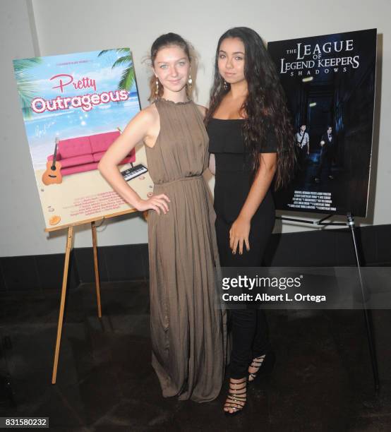 Actresses Isabella Blake-Thomas and Laura Krystine attend the Screening Of "Pretty Outrageous" And "The League Of Legend Keepers" held at ArcLight...