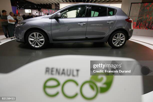 Renault electric concept car is presented at the Paris Motor Show on October 6, 2008 in Paris, France.