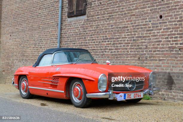 梅賽德斯-賓士 300sl 跑車敞篷經典跑車 - mercedes benz 300sl 個照片及圖片檔