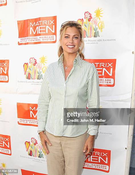 Kathy Ireland attends the 10th Annual Golf Classic benefiting the Elizabeth Glaser Pediatric AIDS Foundation on October 6, 2008 at the Lakeside Golf...
