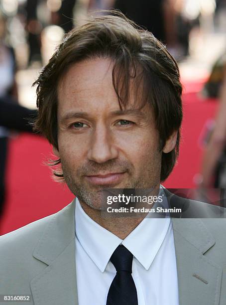 David Duchovny attends the UK premiere of The X-Files: I Want To Believe at Empire Leicester Square on July 30, 2008 in London, England.
