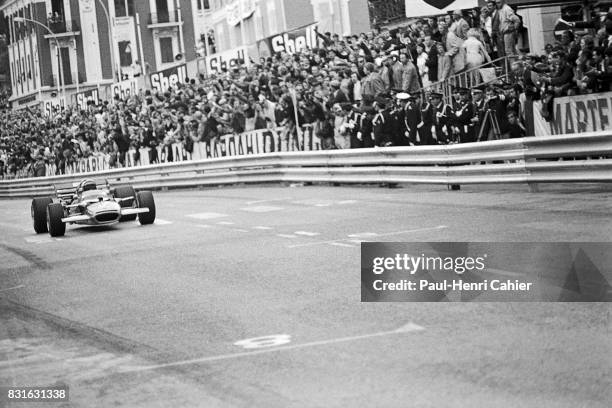 Jochen Rindt, Lotus-Ford 49B, Grand Prix of Monaco, Monaco, 10 May 1970. Victory for Jochen Rindt!.