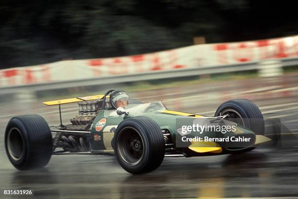 Jochen Rindt, Brabham-Repco BT26, Grand Prix of France, Rouen-Les-Essarts, 07 July 1968.