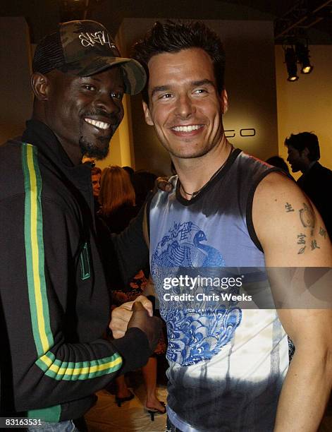 Djimon Hounsou and Antonio Sabato, Jr.