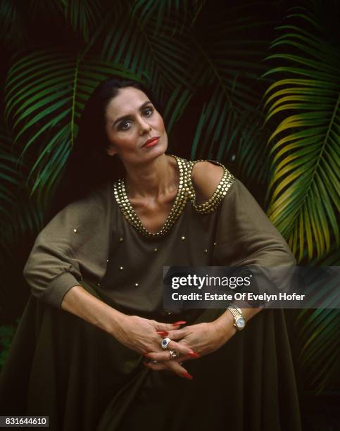 Singer and actress Daliah Lavi, California 1982.