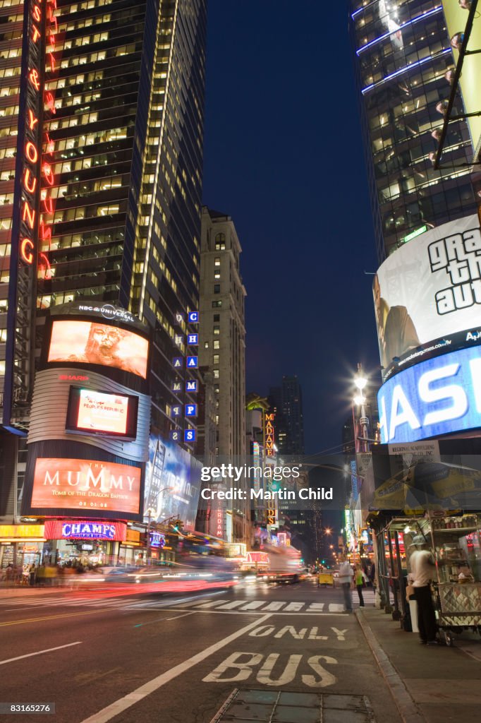 Time Square at night