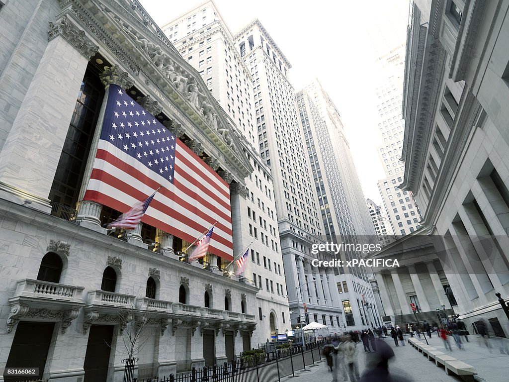 New York Stock Exchange on Wall St.