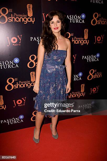 Actress Marta Torne attends the photocall of the 'Shangay' film on October 7, 2008 in Madrid, Spain.
