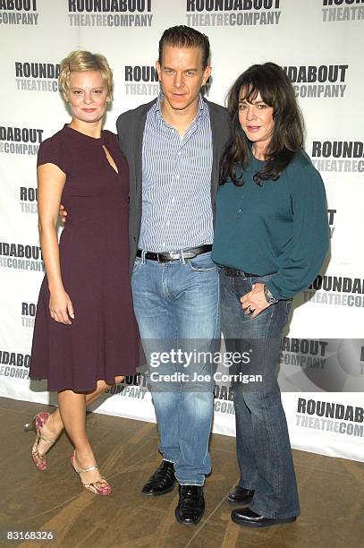 Actors Martha Plimpton, Christian Hoff and Stockard Channing attend "Pal Joey" photo call on October 7, 2008 in New York City.