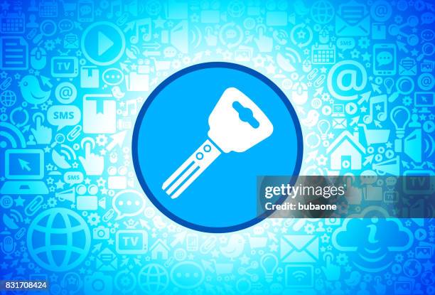 car key icon on internet technology background - man car keys stock illustrations