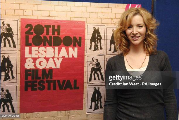 Actress Lisa Kudrow arrives at the premiere of her new film 'Happy Endings' on the opening night gala of the BFI London Lesbian & gay Film festival,...