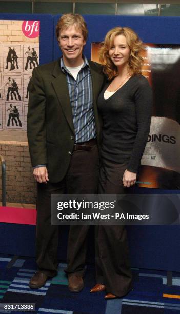 Director Don Roos and Lisa Kudrow arrive at the premiere of their new film 'Happy Endings' on the opening night gala of the BFI London Lesbian & gay...