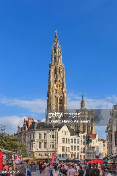 antwerpen, die grote markt-belgien - belgio stock-fotos und bilder