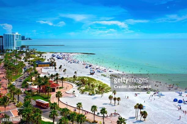 clearwater beach, florida - gulf of mexico stock pictures, royalty-free photos & images