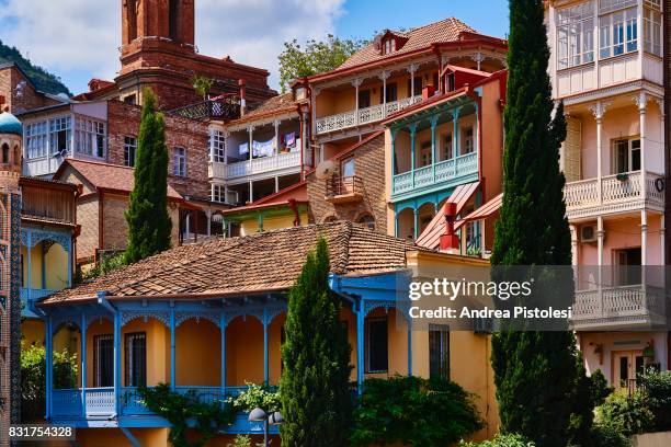the old city of tbilisi, georgia - tbilisi stock pictures, royalty-free photos & images