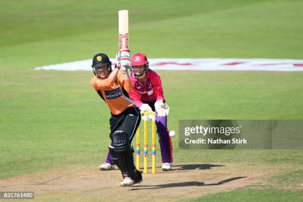Georgia Adams of Southern Vipers batting during the Kia Super League 2017 match between Loughborough Lightning and Southern Vipers at The 3aaa County...