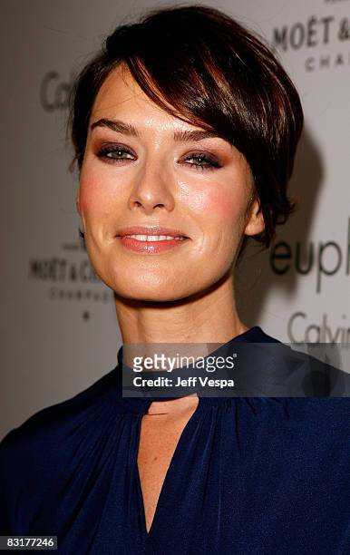 Actress Lena Headey arrives to ELLE Magazine's 15th Annual Women in Hollywood Tribute held at The Four Seasons on October 6, 2008 in Los Angeles,...