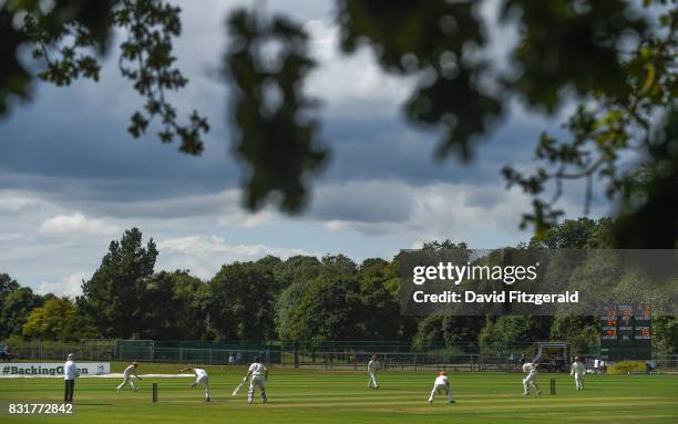 Dublin , Ireland - 15 August 2017; A general view during the ICC Intercontinental Cup match between Ireland and Netherlands at Malahide in Co Dublin.