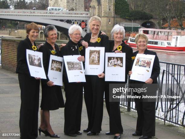 ; Angela Baker Christine Clancy Beryl Bamforth Tricia Stewart Lynda Logan and Ros Fawcett of the Rylstone and District Women's Institute hold their...