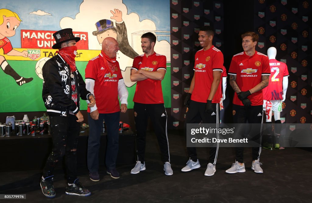 TAG Heuer Art Provocateur, Alec Monopoly & Manchester United Players Unveil New Artwork At Old Trafford