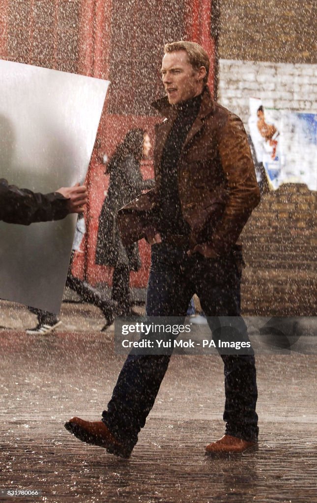Singer Ronan Singer Ronan Keating during the filming of his new video for the ...