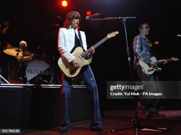 Singer Chrissie Hynde performs on stage during The Pretenders' gig at Koko, north London, Friday 7 April 2006.