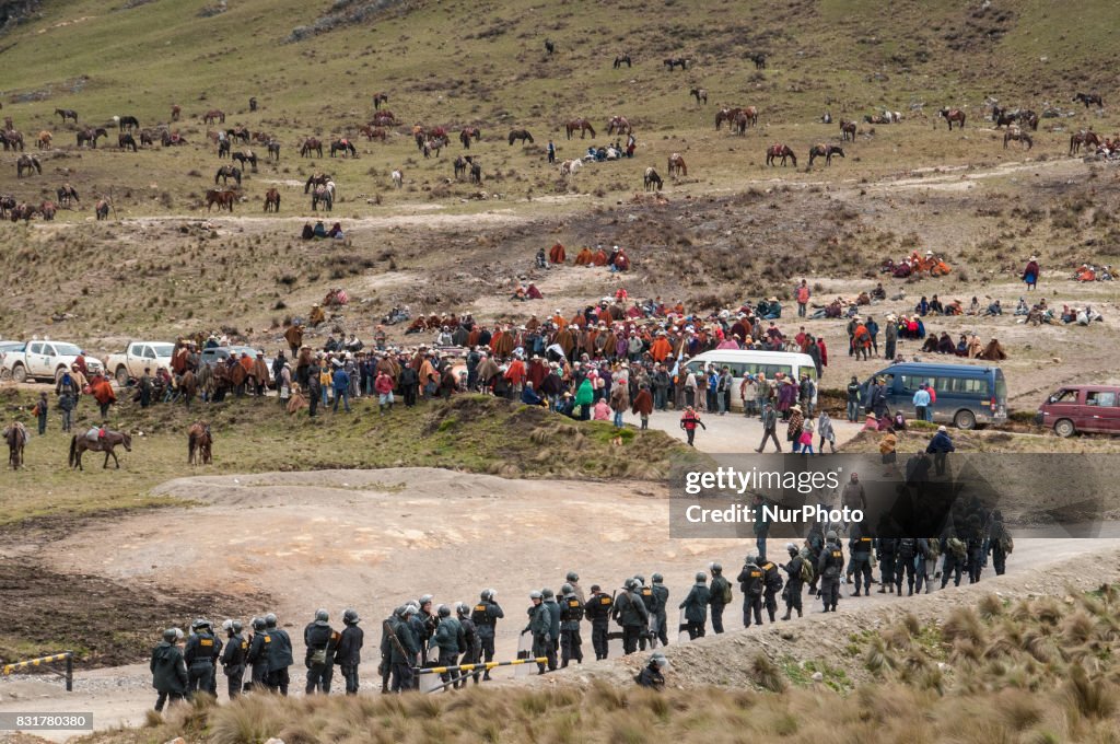 Protests against gold mining in Cajamarca