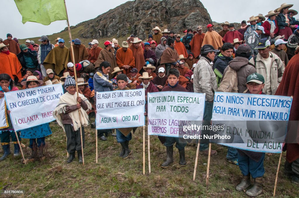 Protests against gold mining in Cajamarca
