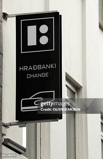 Logo of the Icelandic bank Kaupthing on October 8, 2008 in Rejkjavik. The Icelandic state has officially taken control of the country's third largest...